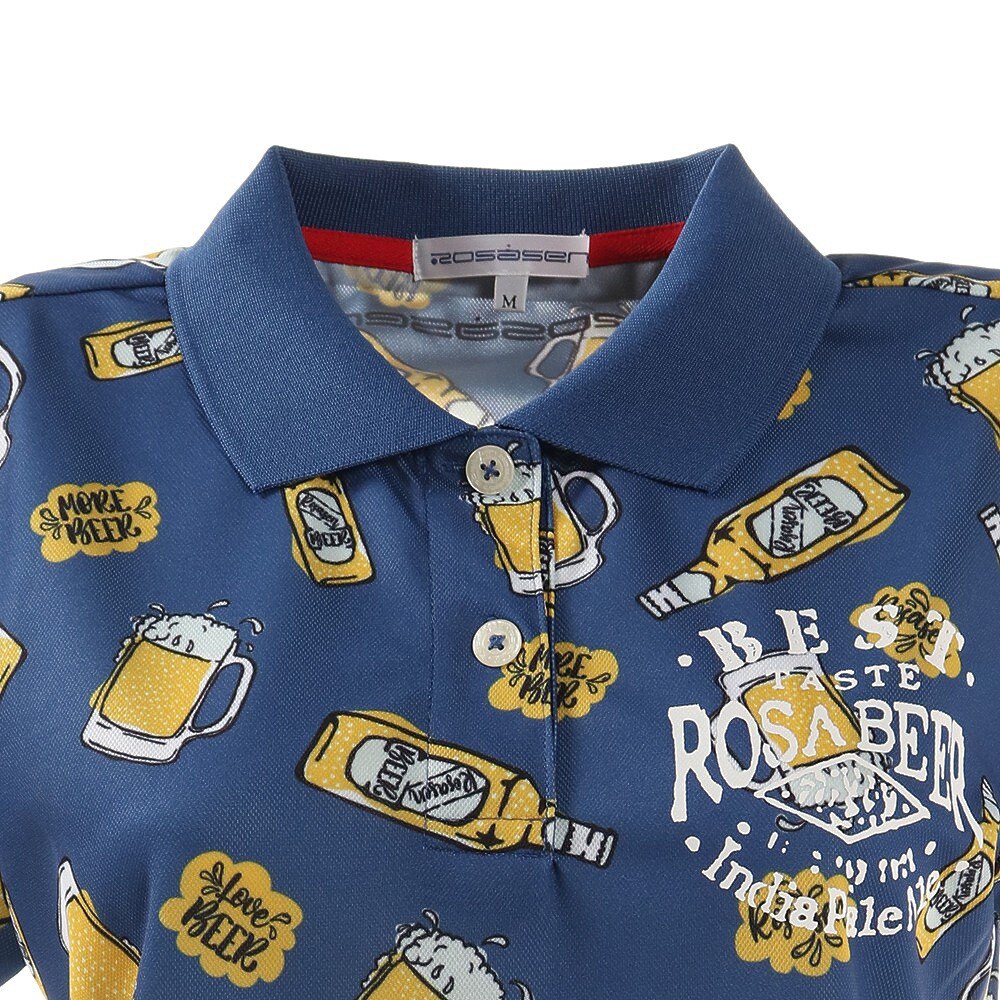 ROSASEN（レディース）ゴルフウェア UV 吸水 速乾 アロハ半袖シャツ 048-25942-097★★★