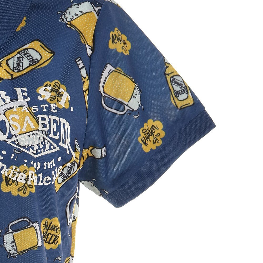 ROSASEN（レディース）ゴルフウェア UV 吸水 速乾 アロハ半袖シャツ 048-25942-097★★★