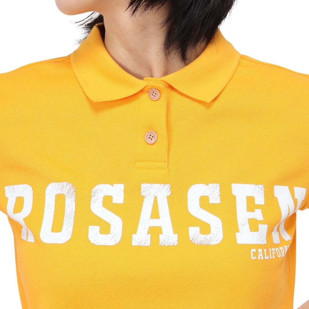 ROSASEN（レディース）ゴルフウェア 鹿の子セオアルファ 半袖ポロシャツ 045-26244-035