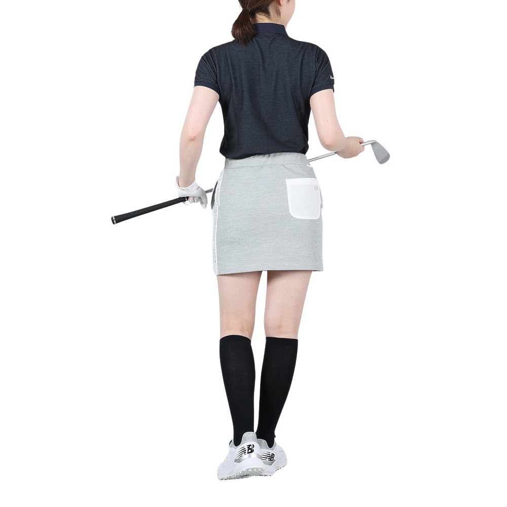 ROSASEN（レディース）ゴルフウェア 吸水 速乾 ツイルストレッチ 半袖ポロシャツ 045-26241-098