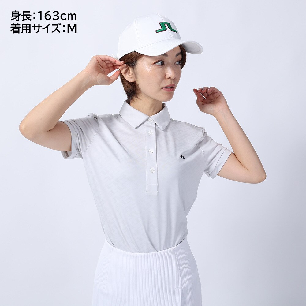 J.LINDEBERG（レディース）ゴルフウェア ジャガードポロ 07226343004 ゴルフ用品はヴィクトリアゴルフ
