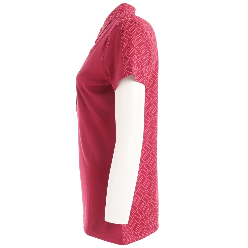 J.LINDEBERG（レディース）ゴルフウェア 半袖 ストレッチ 吸水 速乾 バックプリントポロシャツ 072-26344-066★★★