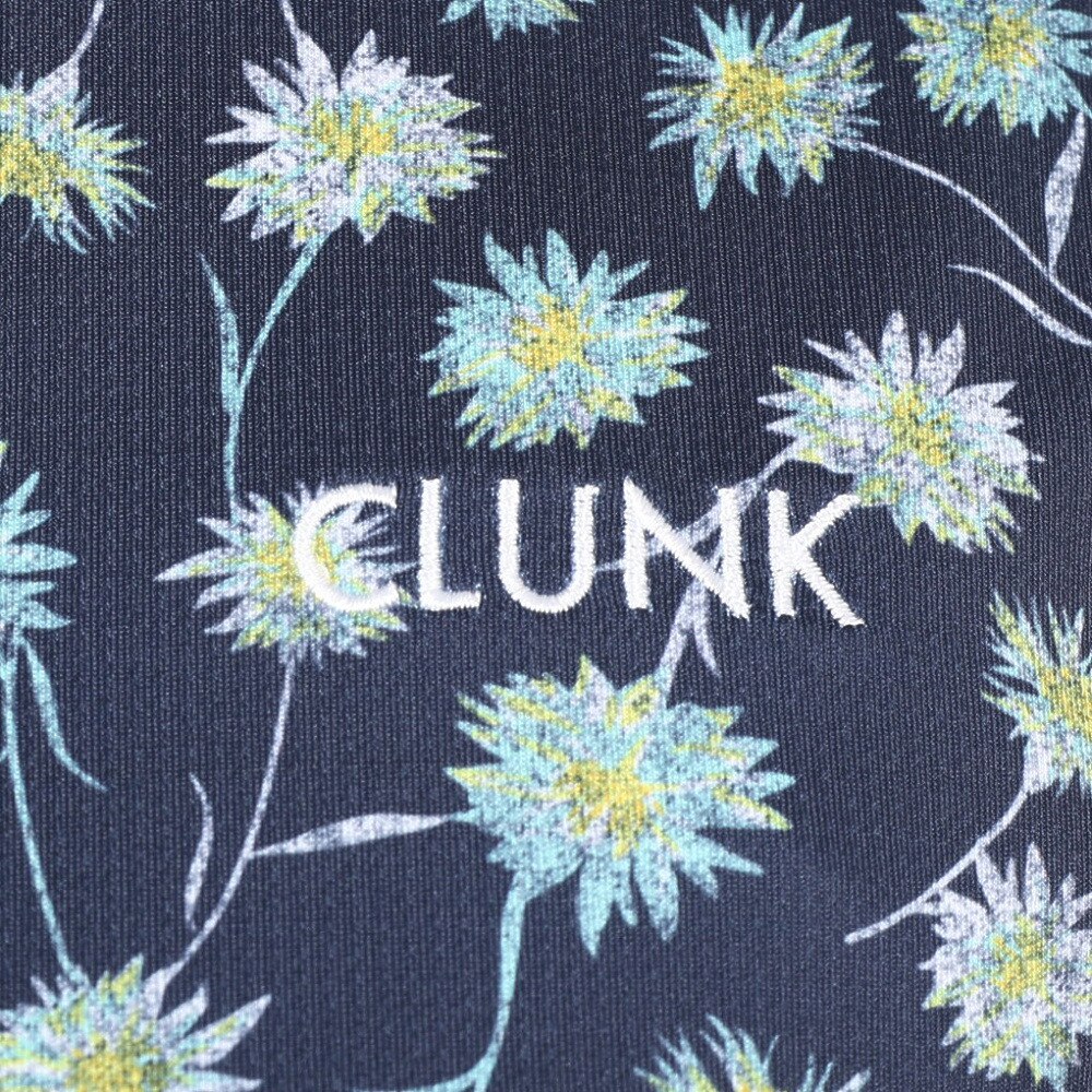 クランク（CLUNK）（レディース）ゴルフウェア 半袖 吸汗 速乾 フラワーポロシャツ CL5MUG04 NVY★★★