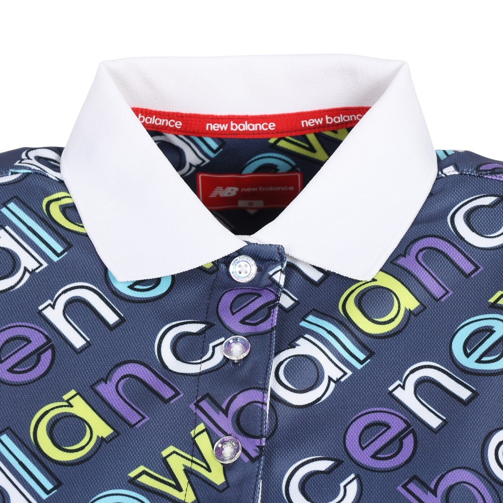 ニューバランス（new balance）（レディース）ゴルフウェア ハンドライティングロゴ 半袖ポロシャツ 012-2160505-122