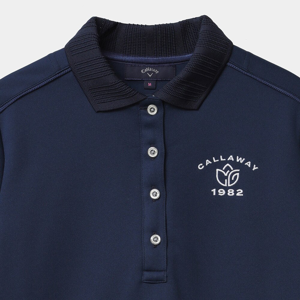 キャロウェイ（CALLAWAY）（レディース）ゴルフウェア 吸汗速乾 UVカット 高通気で涼しい 吸汗速乾 高通気カノコ 半袖ポロシャツ C22134200-1120