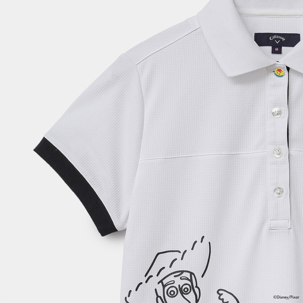 キャロウェイ（CALLAWAY）（レディース）ゴルフウェア 吸汗 速乾 キャラクタープリント半袖ポロシャツ C22134220-1030