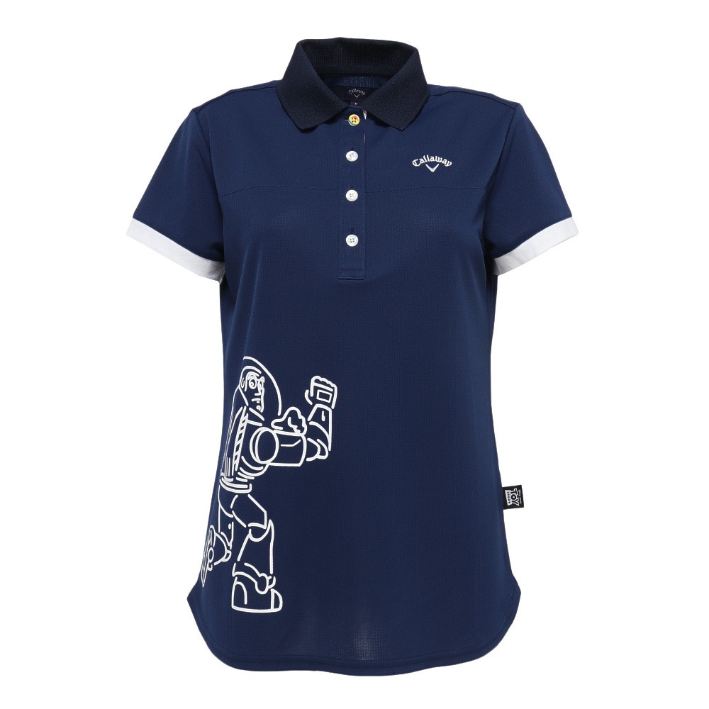 キャロウェイ（CALLAWAY）（レディース）ゴルフウェア 吸汗 速乾 キャラクタープリント半袖ポロシャツ C22134220-1120