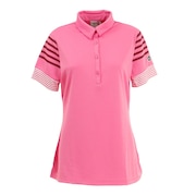 クロススポーツウエア（Cross Sportswear）（レディース）ゴルフウェア 半袖 SPORTY ポロシャツ 2320721-353