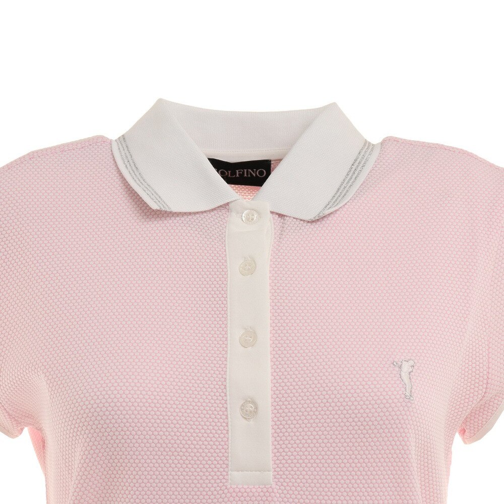 ゴルフィーノ（GOLFINO）（レディース）ゴルフウェア MERCEDES キャップスリーブ 半袖ポロシャツ 2439323-399