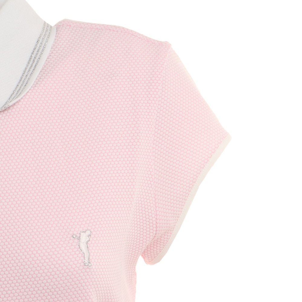 ゴルフィーノ（GOLFINO）（レディース）ゴルフウェア MERCEDES キャップスリーブ 半袖ポロシャツ 2439323-399