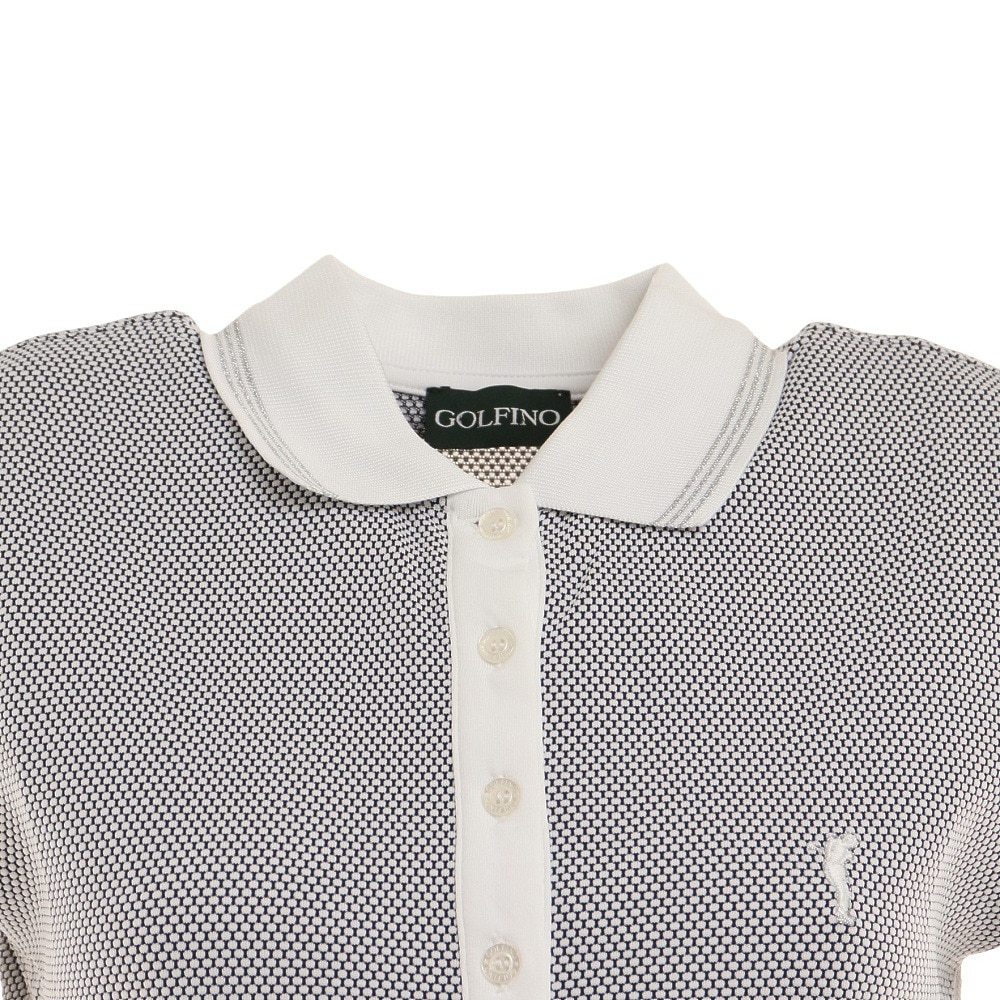 ゴルフィーノ（GOLFINO）（レディース）ゴルフウェア MERCEDES キャップスリーブ 半袖ポロシャツ 2439323-575