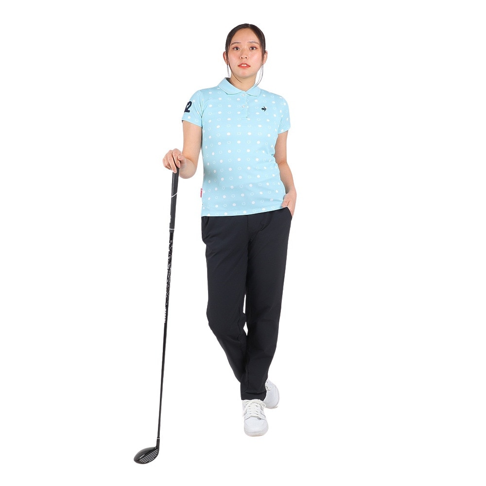 ルコックゴルフ（レディース）ゴルフウェア 吸汗 速乾 ドライプラス 半袖 ポロシャツ QGWTJA15XB SA00
