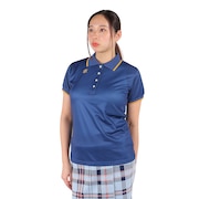 レザレクション（Resurrection）（レディース）ゴルフウェア 速乾 GMバックライン半袖ポロシャツ PS02-W NV