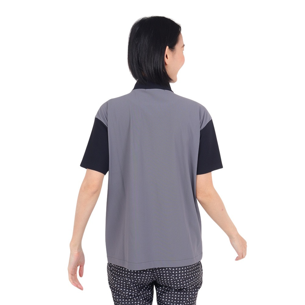 ムニタルプ（MUNITALP）（レディース）ゴルフウェア 接触冷感 gracecool cotton半袖シャツ 005-27841-019