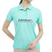アドミラル ゴルフ（Admiral GOLF）（レディース）ゴルフウェア ベーシックフロントロゴ 半袖ポロシャツ ADLA315-MTGRN