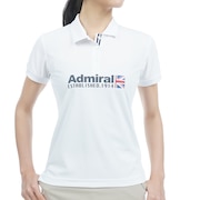 アドミラル ゴルフ（Admiral GOLF）（レディース）ゴルフウェア ベーシックフロントロゴ 半袖ポロシャツ ADLA315-WHT