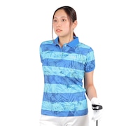 ROSASEN（レディース）ゴルフウェア 吸汗 速乾 エコハイゲージ裏カノコPT半袖ポロシャツ 045-28443-096