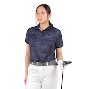 ROSASEN（レディース）ゴルフウェア 吸汗 速乾 エコハイゲージ裏カノコPT半袖ポロシャツ 045-28443-098