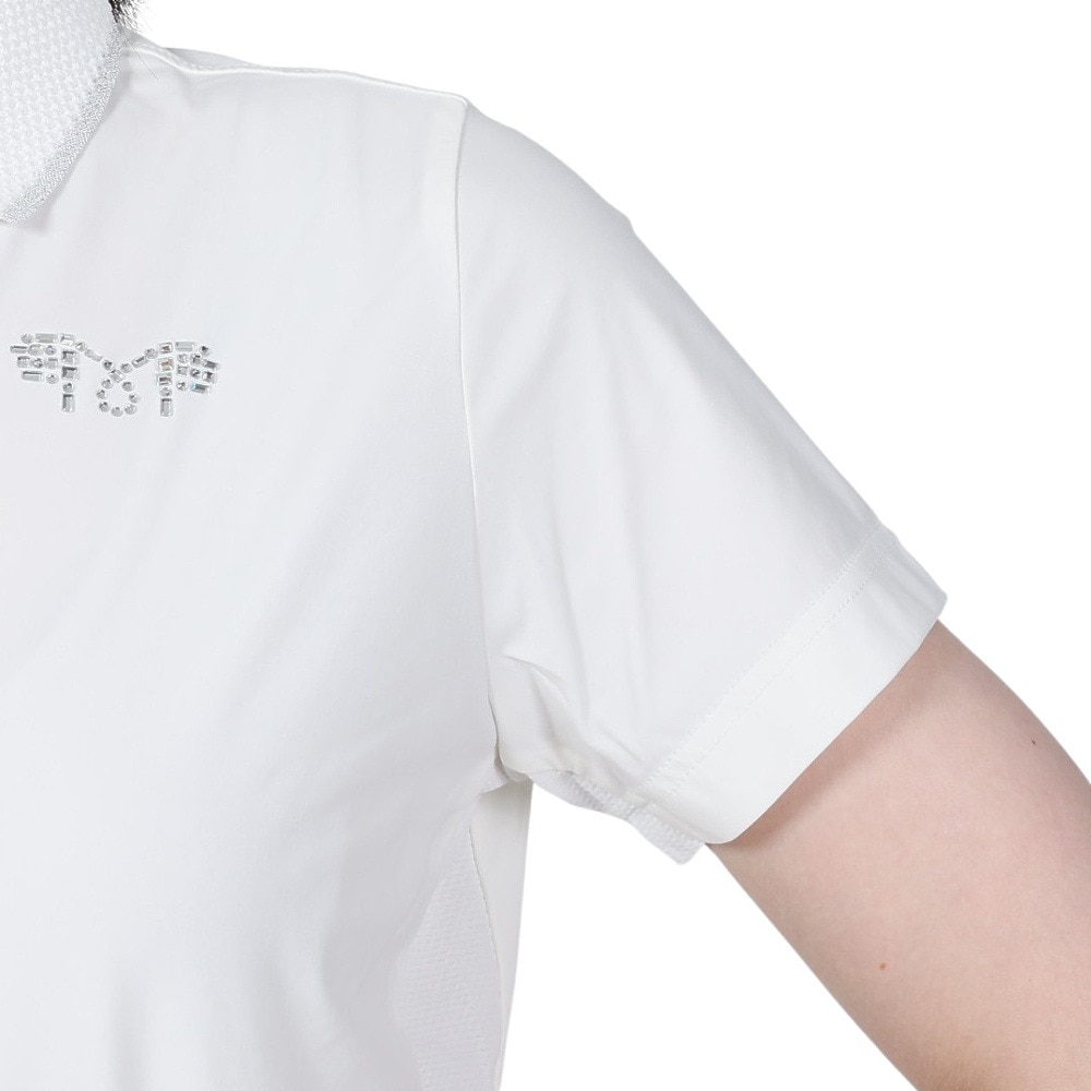 ヒールクリーク（HEAL CREEK）（レディース）ゴルフウェア conzeroナイロンハイテンション 半袖ポロシャツ 005-28540-005