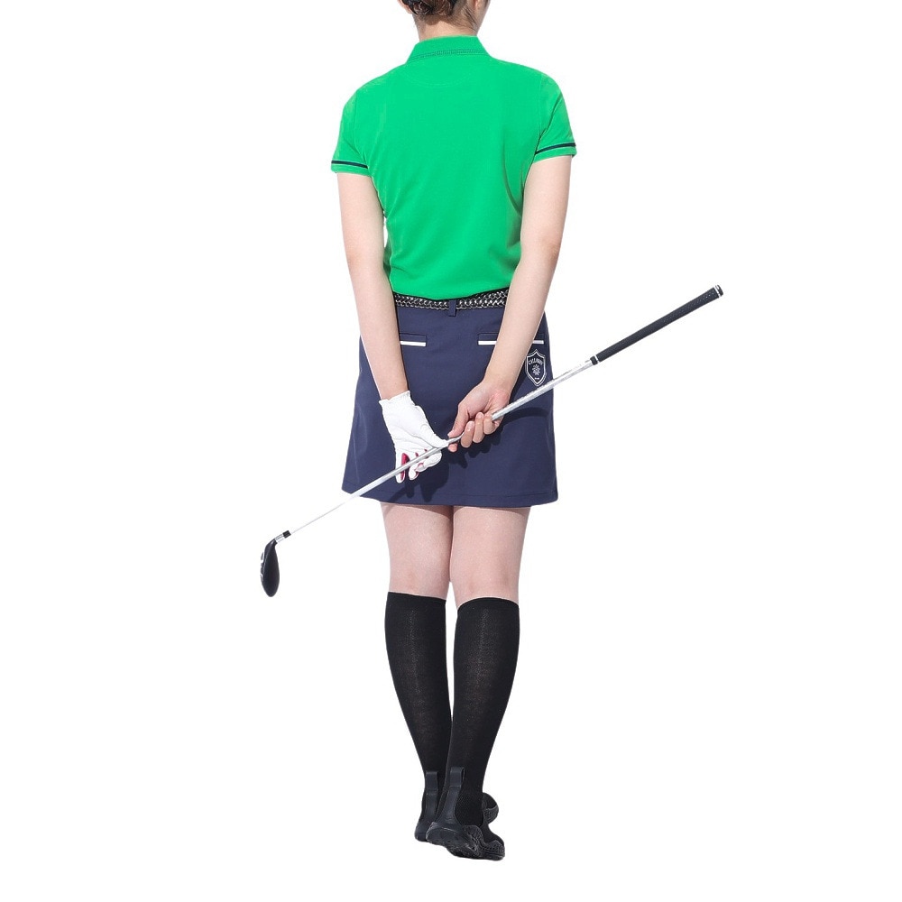キャロウェイ（CALLAWAY）（レディース）ゴルフウェア プリントカノコ半袖ポロシャツ C23134200-1140