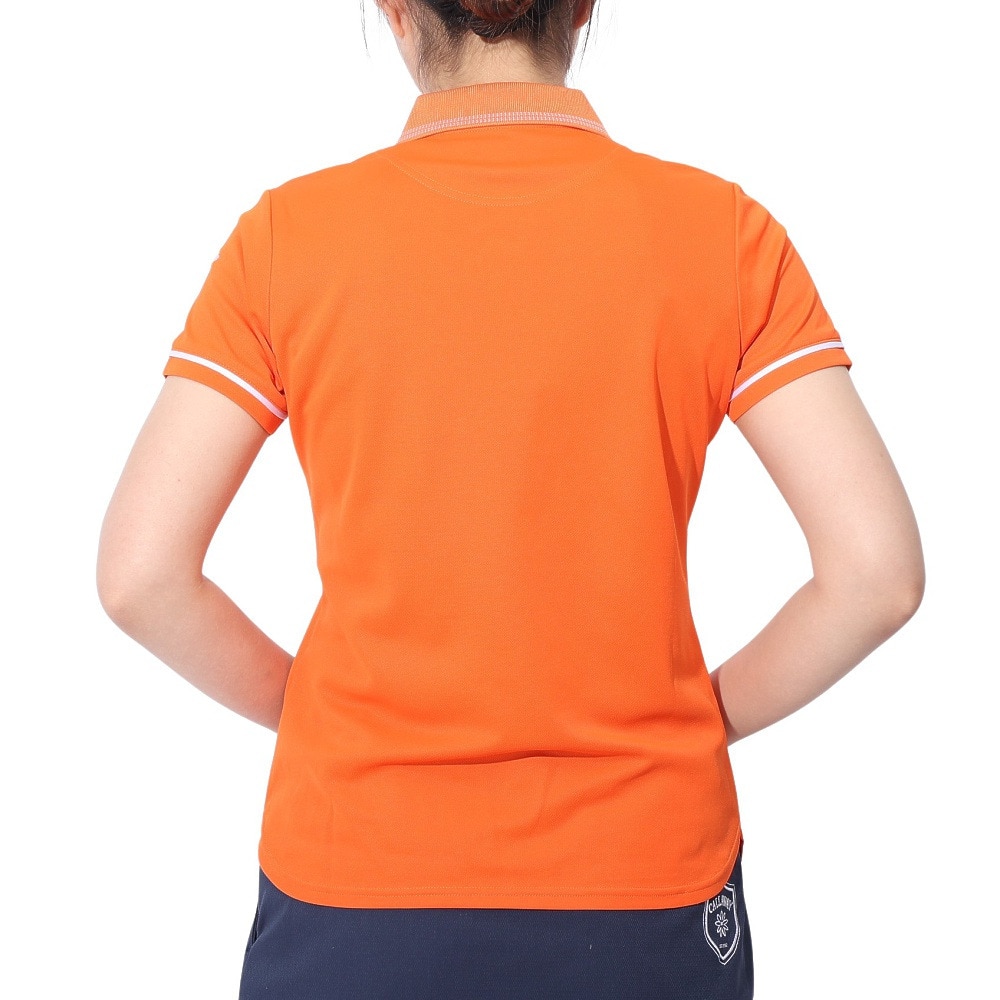 キャロウェイ（CALLAWAY）（レディース）ゴルフウェア プリントカノコ半袖ポロシャツ C23134200-1150