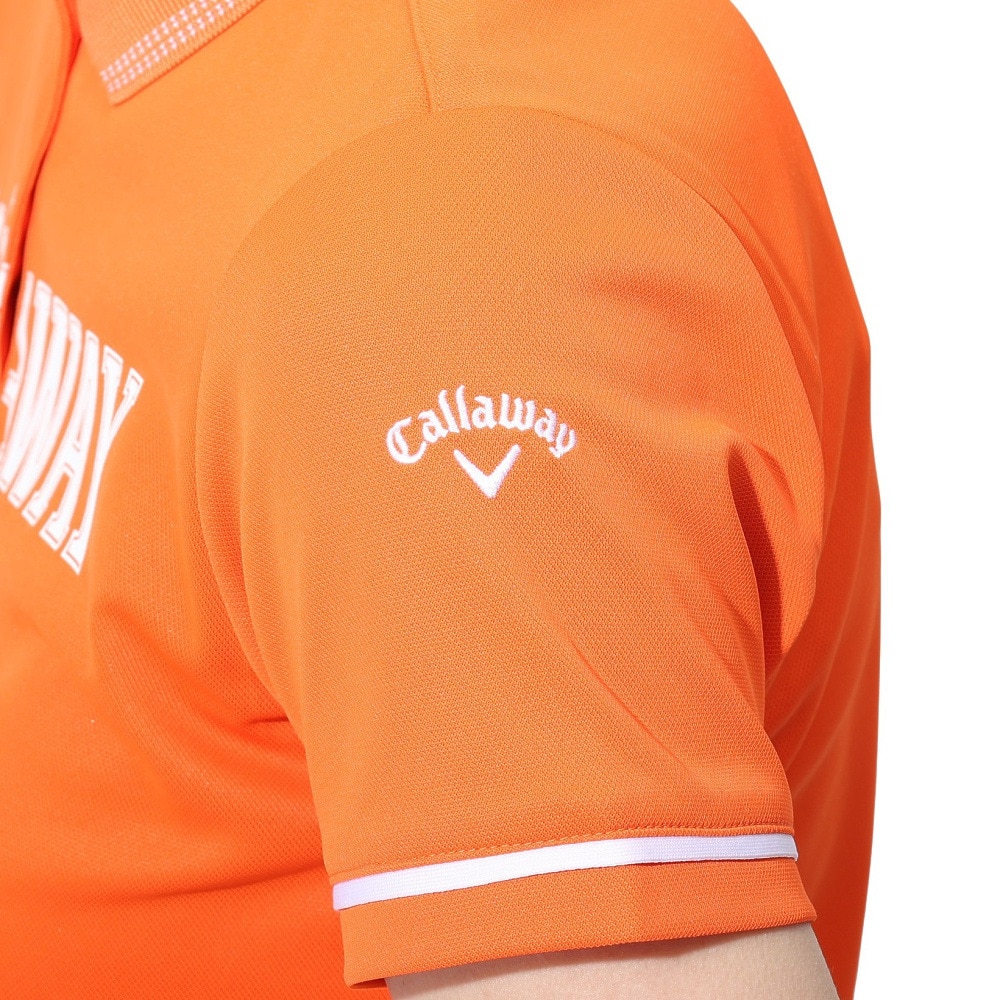 キャロウェイ（CALLAWAY）（レディース）ゴルフウェア プリントカノコ半袖ポロシャツ C23134200-1150