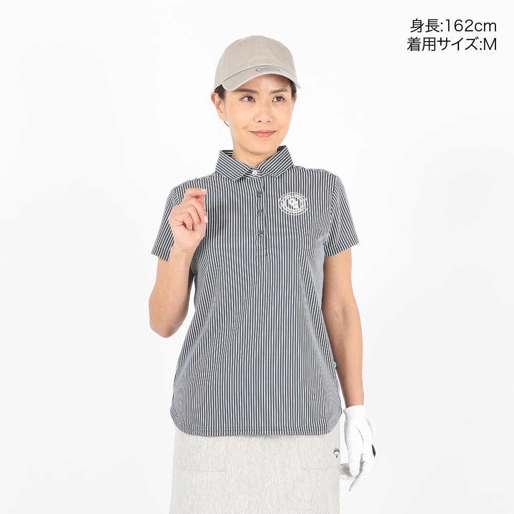 キャロウェイ（CALLAWAY）（レディース）ゴルフウェア 吸汗 速乾 23W1半袖シャツ02 C23134202-1120