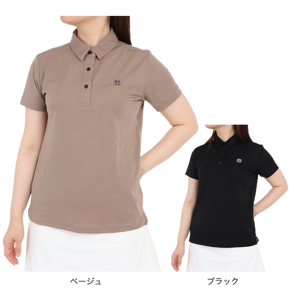 トミーアーマー（Tommy Armour）（レディース）ゴルフウェア 吸水 速乾 半袖ポロシャツ TANB23S070012 BLK