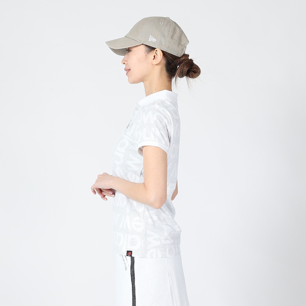 ニューバランス（new balance）（レディース）ゴルフウェア 吸水 ブロックシャドーロゴ 半袖 ポロシャツ 012-3160503-030