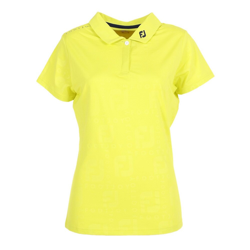 フットジョイ（FootJoy）（レディース）ゴルフウェア エンボスロゴグラフィック ストレッチ 半袖シャツ FJW-S23-S0 80566