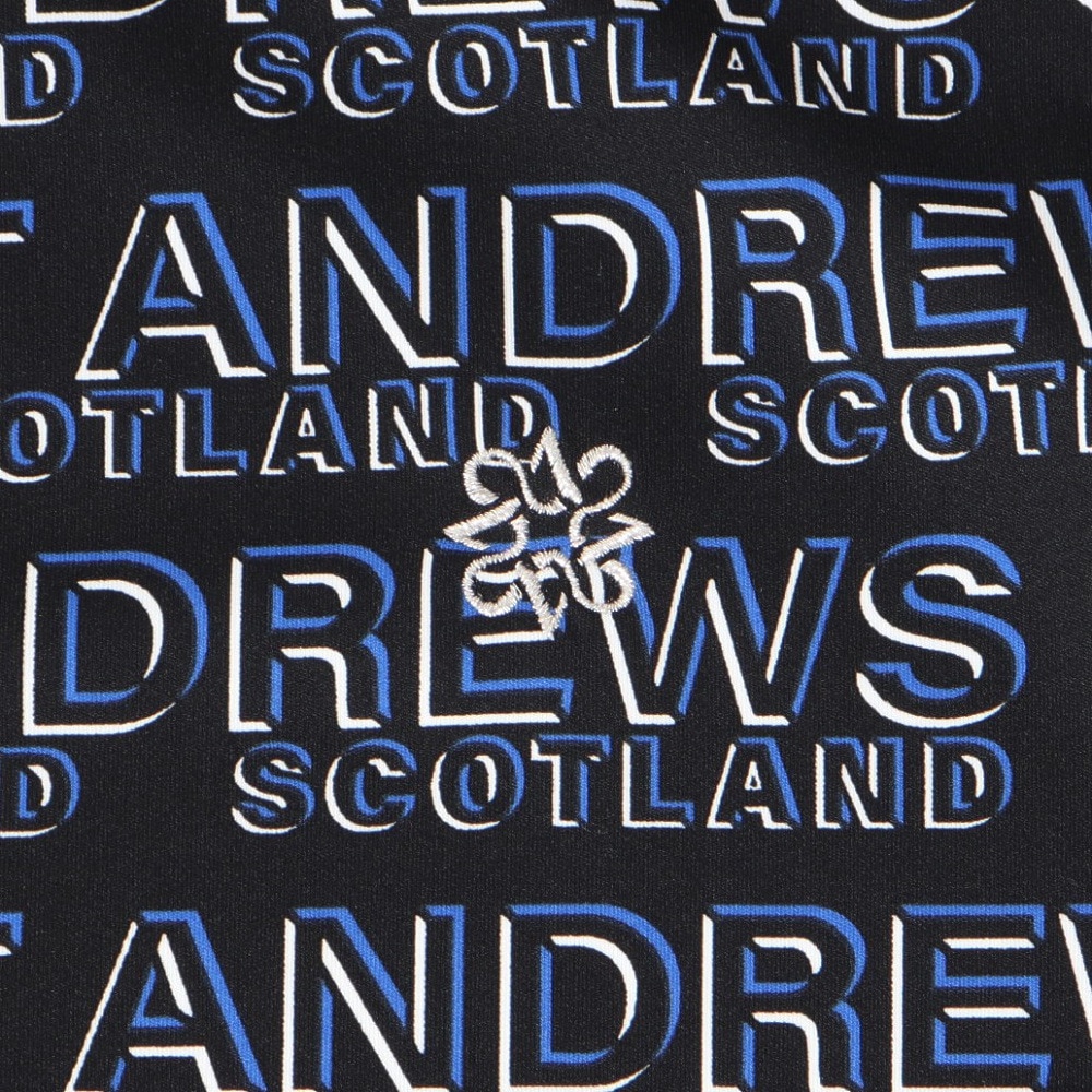 セントアンドリュース（ST.ANDREWS）（レディース）ゴルフウェア デジタルロゴプリント半袖シャツ 043-3160254-010