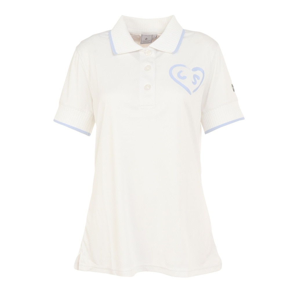 その他ブランド（OTHER BRAND）（レディース）ゴルフウェア Heart 半袖ポロシャツ 2324631-106