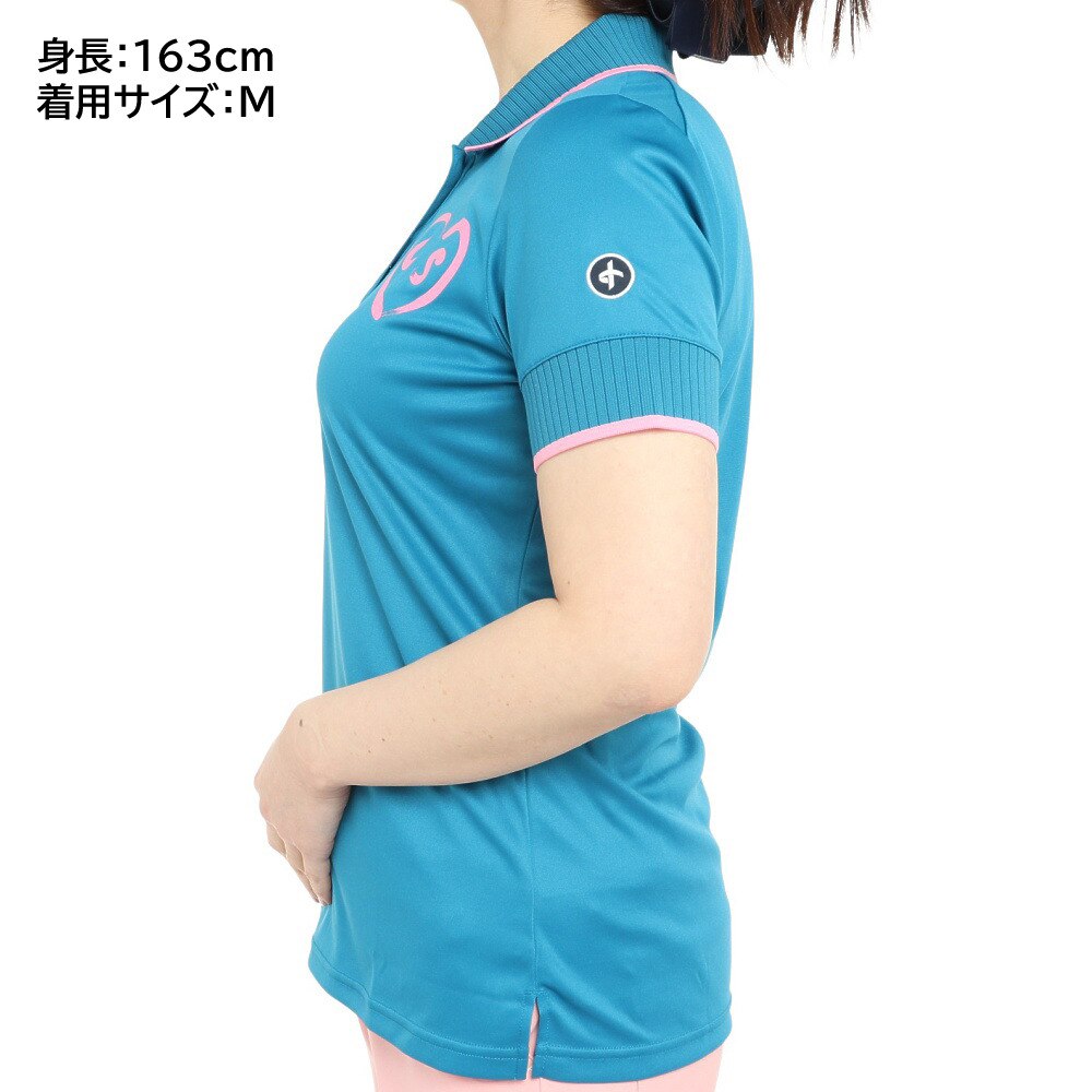 クロススポーツウエア（Cross Sportswear）（レディース）ゴルフウェア HEART POLO CELESTIAL 2324631-444