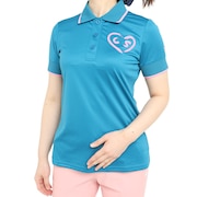 クロススポーツウエア（Cross Sportswear）（レディース）ゴルフウェア HEART POLO CELESTIAL 2324631-444