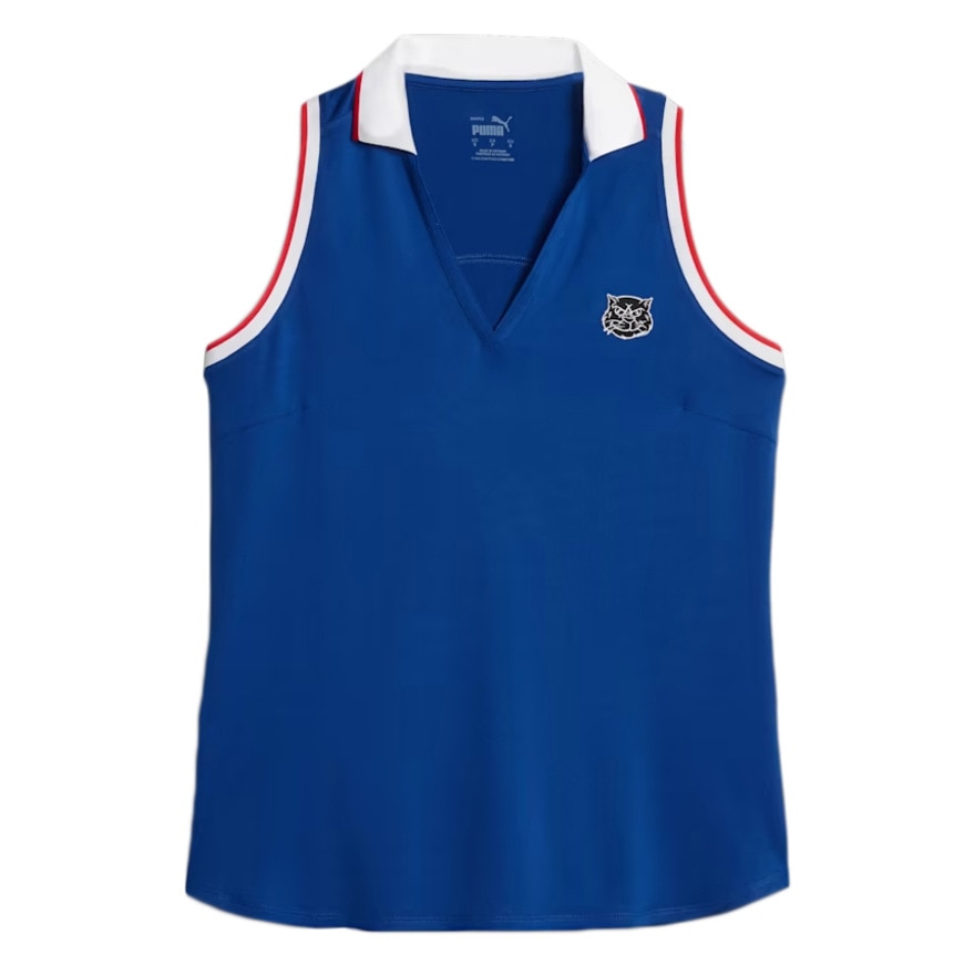 プーマ（PUMA）（レディース）ゴルフウェア ノースリーブ HOOPS×GOLF レーサーバック ポロシャツ 622902-01  ゴルフ用品はヴィクトリアゴルフ