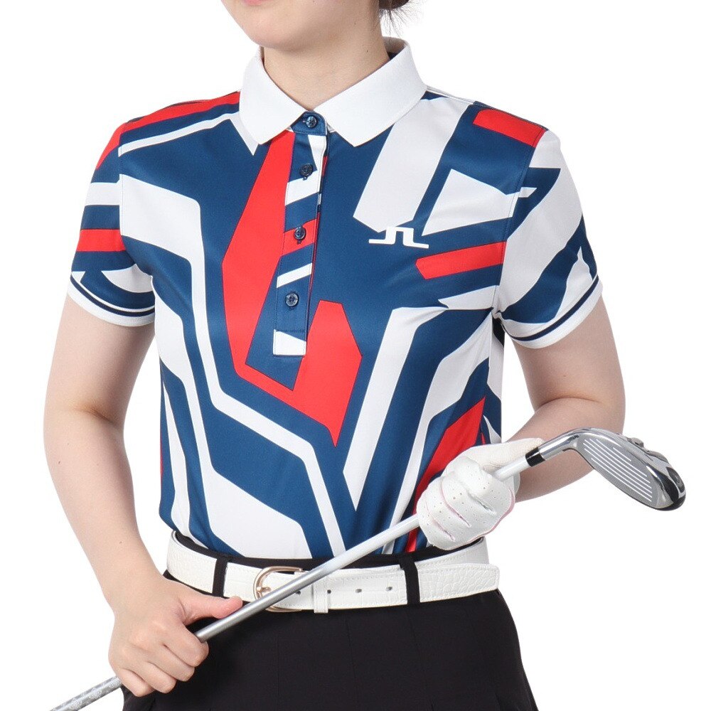 ヴィクトリアゴルフオンラインストアで買える「Jリンドバーグ ゴルフウェア Felicite Print ポロシャツ 072-21750-064 SS 70」の画像です。価格は11,550円になります。