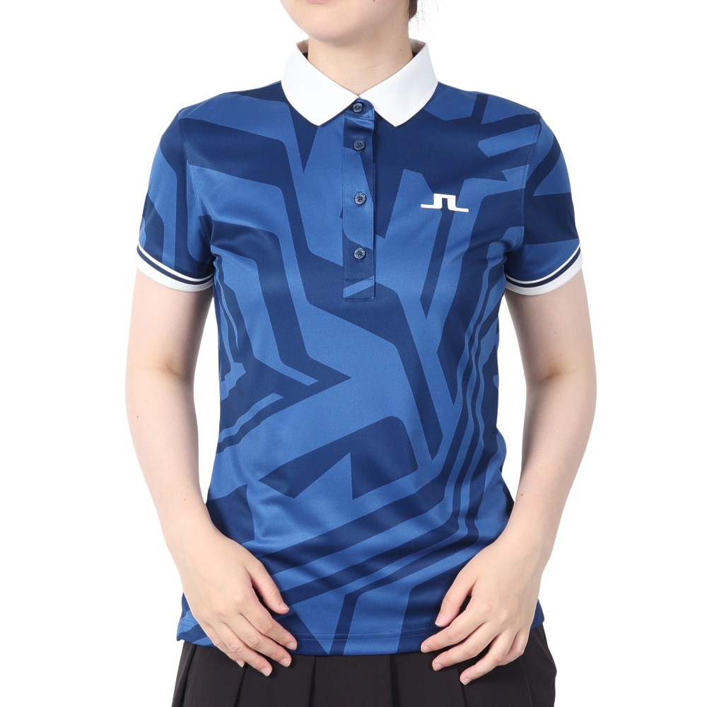 J.LINDEBERG（レディース）ゴルフウェア Felicite Print ポロシャツ 072-21750-096