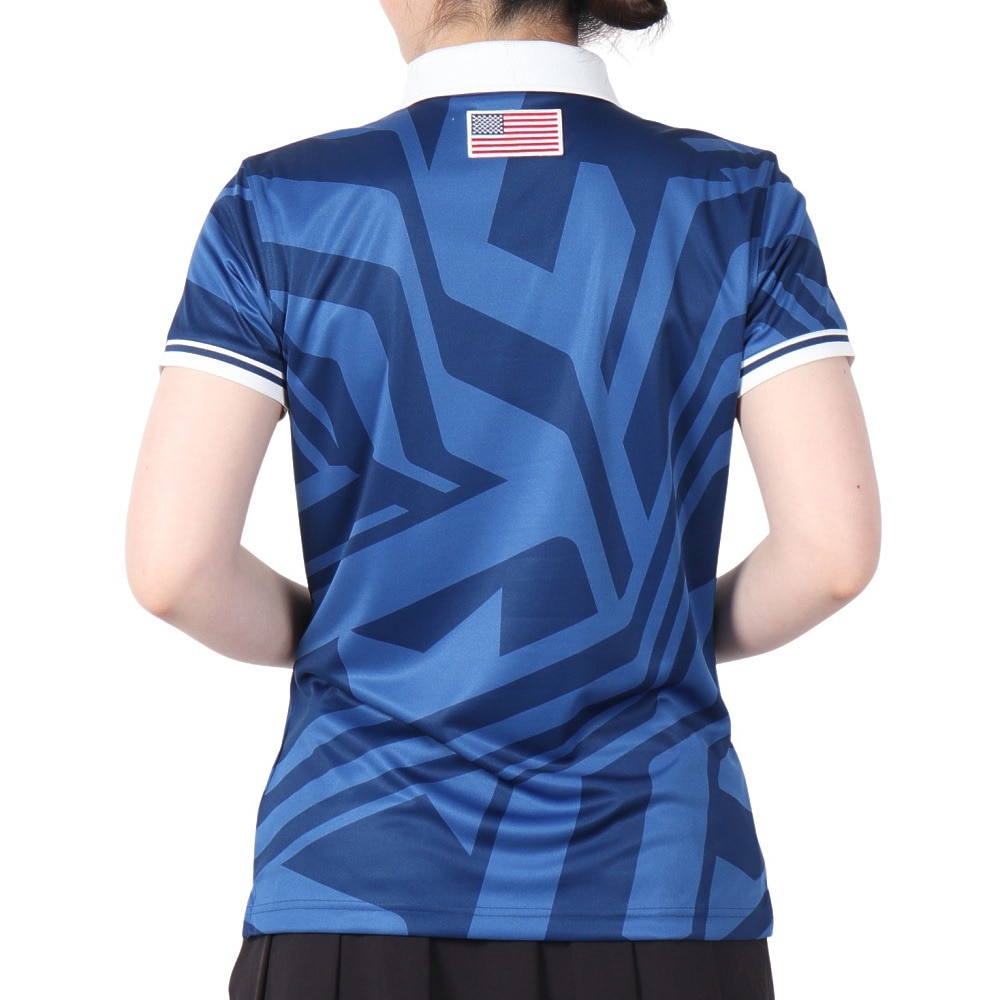 J.LINDEBERG（レディース）ゴルフウェア Felicite Print ポロシャツ 072-21750-096