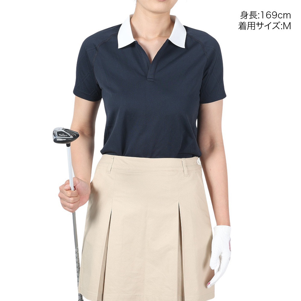 J.LINDEBERG（レディース）ゴルフウェア Baily シームレス 半袖ポロシャツ 072-21541-098