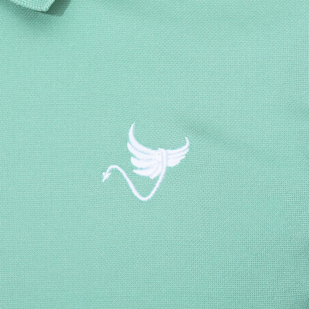 クランク（CLUNK）（レディース）ゴルフウェア ジャガードニット半袖ポロシャツ CL5RUG04 EGRN