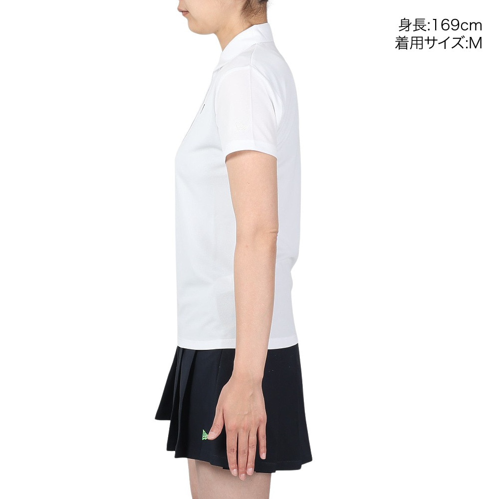ニューエラ（NEW ERA）（レディース）ゴルフウェア 吸汗速乾 GFW 半袖鹿の子ポロシャツ Vertical Logo 14108994