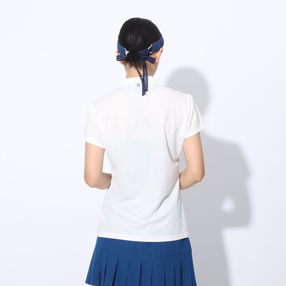 フィドラ（FIDRA）（レディース）ゴルフウェア 半袖 フレンチスリーブシャツ FD5RUG08 WHT
