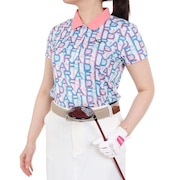 フィドラ（FIDRA）（レディース）ゴルフウェア 半袖 総柄ポロシャツ FD5RUG11 PNK