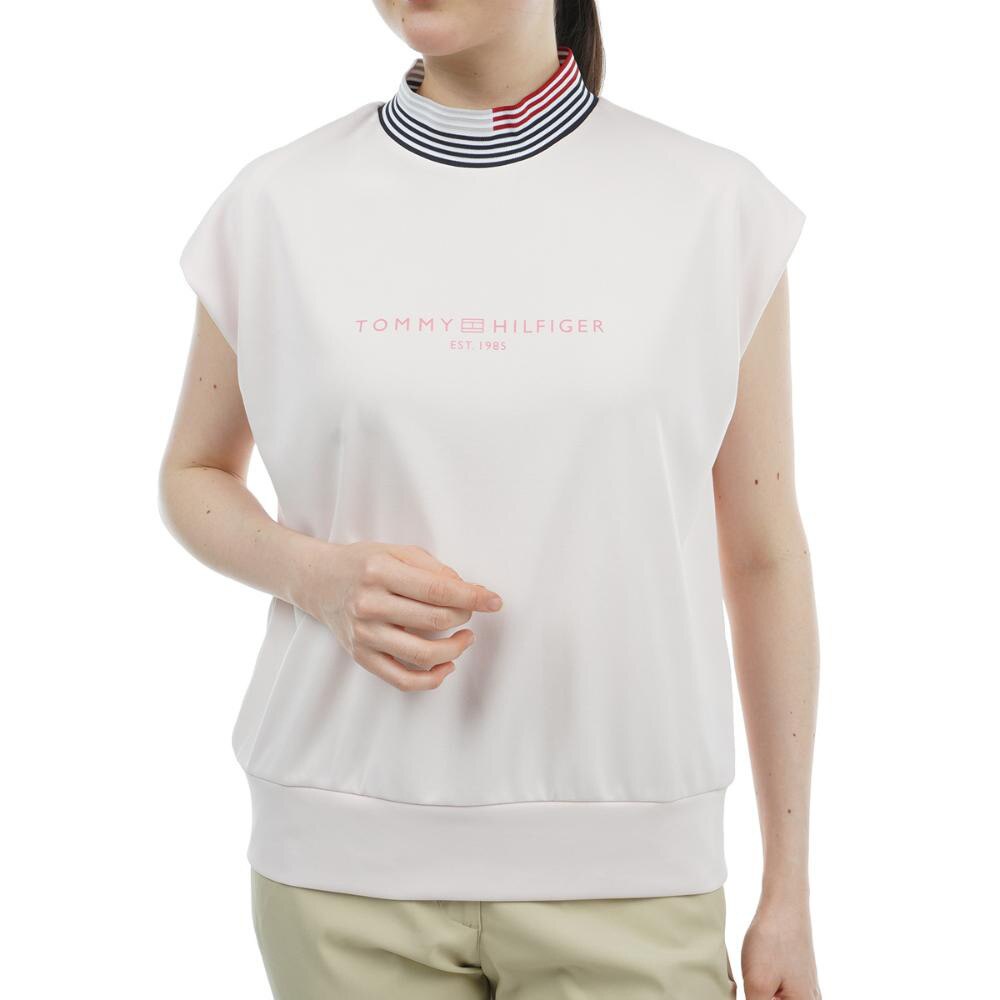 トミー ヒルフィガー ゴルフ（TOMMY HILFIGER GOLF）（レディース）ゴルフウェア 半袖 ロゴフレンチスリーブモックシャツ THLA430-PNK