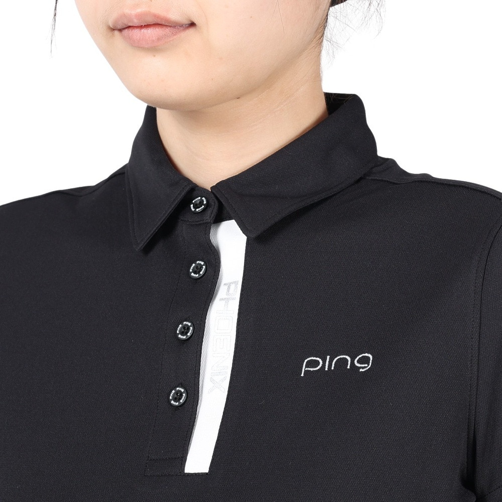 ピン（PING）（レディース）ゴルフウェア ソロテックス 半袖ポロシャツ 622-4160306-010