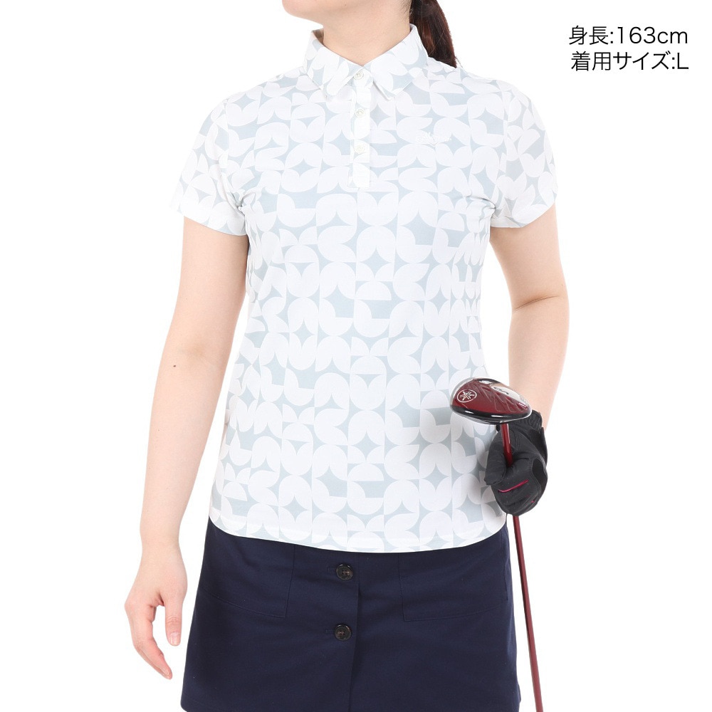 キャロウェイ（CALLAWAY）（レディース）ゴルフウェア 吸汗速乾 ポリエステルカノコ半袖シャツ C24134204-1030
