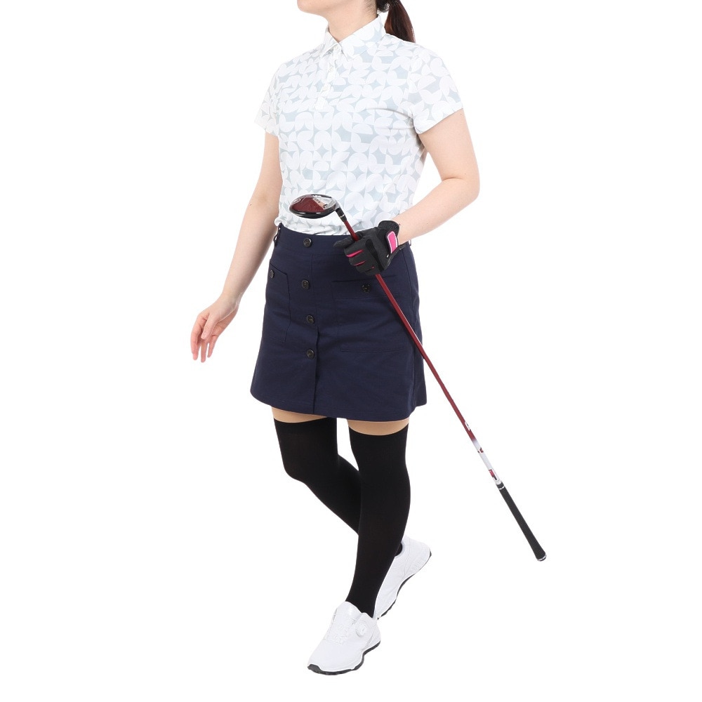 キャロウェイ（CALLAWAY）（レディース）ゴルフウェア 吸汗速乾 ポリエステルカノコ半袖シャツ C24134204-1030