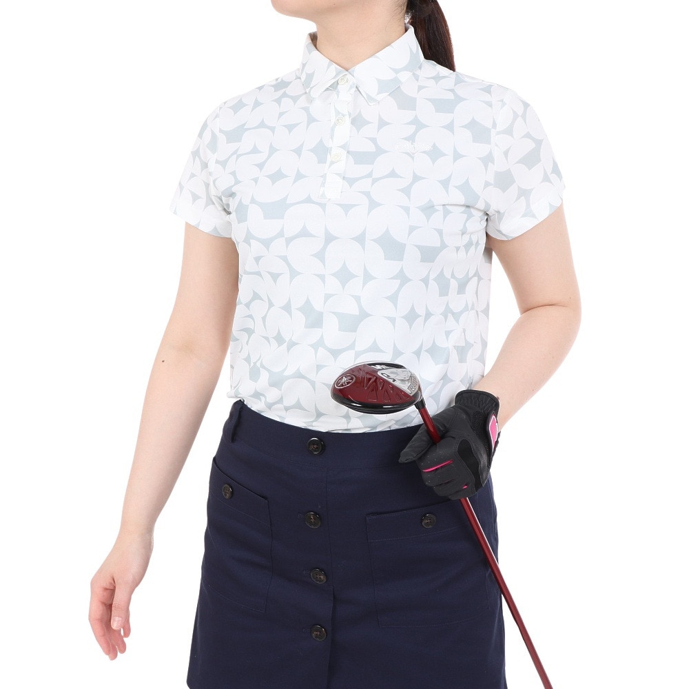 キャロウェイ（CALLAWAY）（レディース）ゴルフウェア 吸汗速乾 ポリエステルカノコ半袖シャツ C24134204-1030