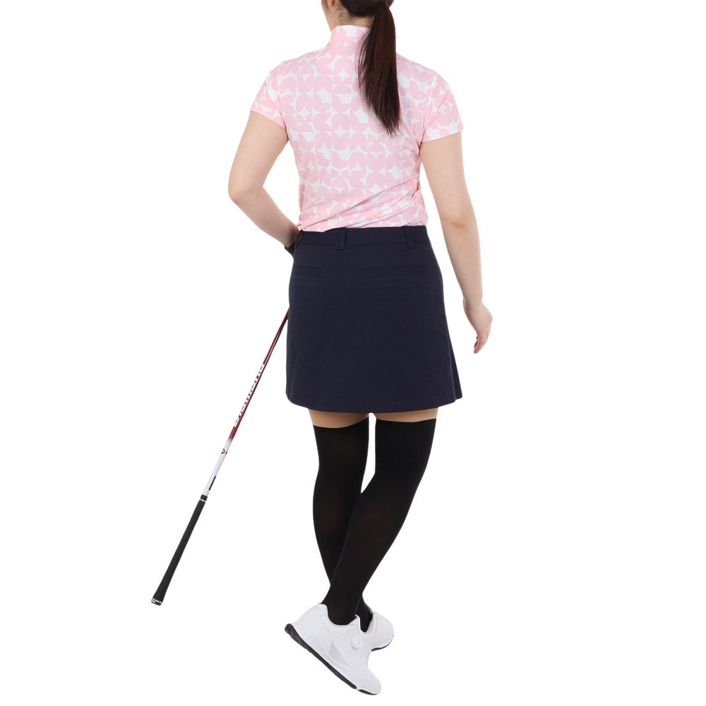 キャロウェイ（CALLAWAY）（レディース）ゴルフウェア 吸汗速乾 ポリエステルカノコ半袖シャツ C24134204-1091