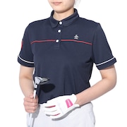 マンシングウエア（MUNSING WEAR）（レディース）ゴルフウェア 高通気 ミニポケット台衿付き半袖シャツ MGWXJA04 NV00